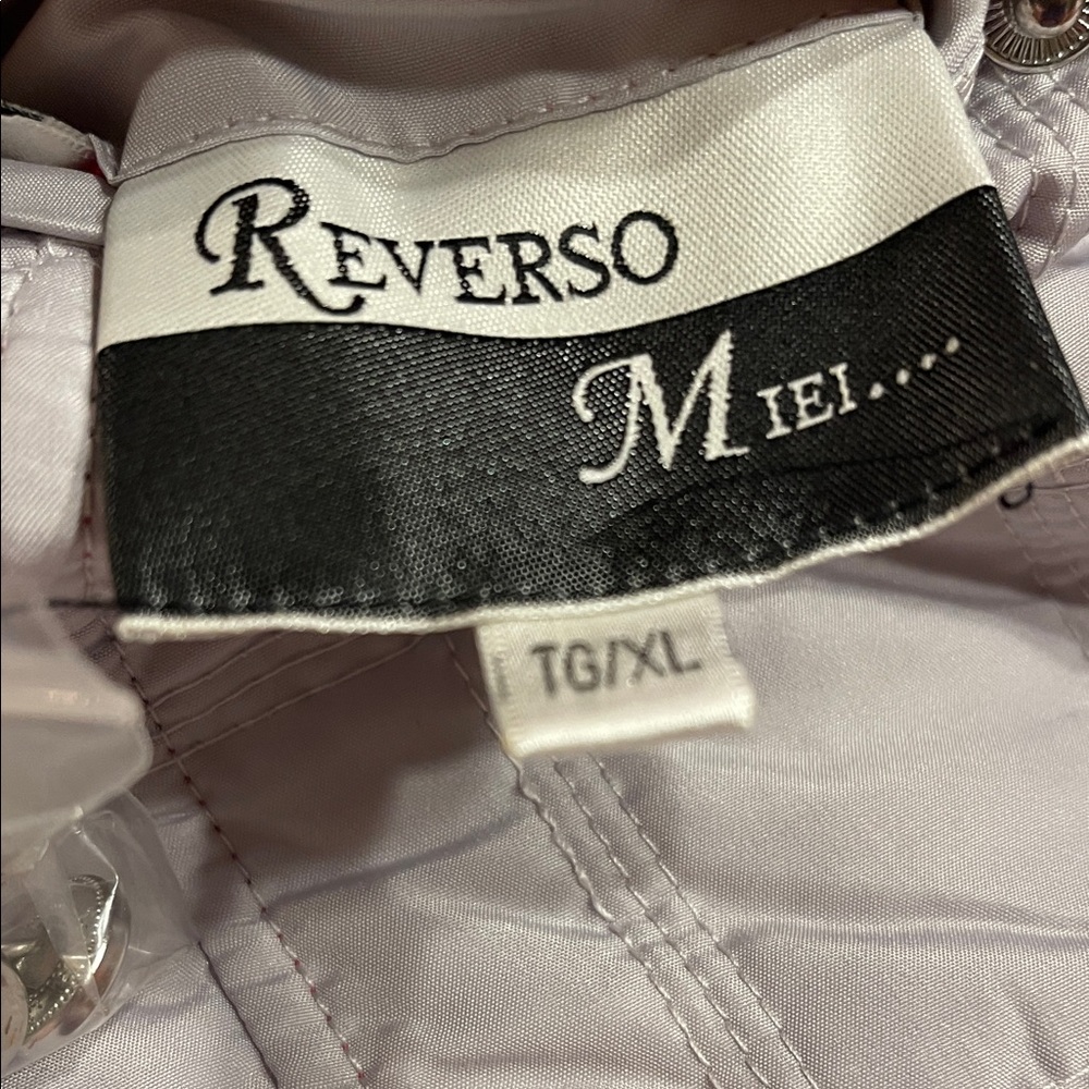 Quilted Reversible Jacket Pink/Taupe L/XL Cottagecore Utility Lightweight Layer - Picture 7 of 11